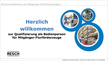 Lehrsystem: Sicheres Bedienen von Mitgänger-Flurförderzeugen